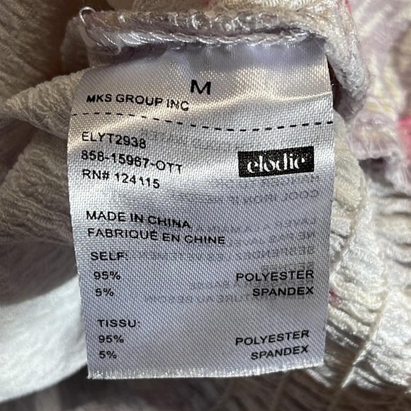 Elodie Lavender Floral Chloe Top NWOT Size Medium - Picture 9 of 9